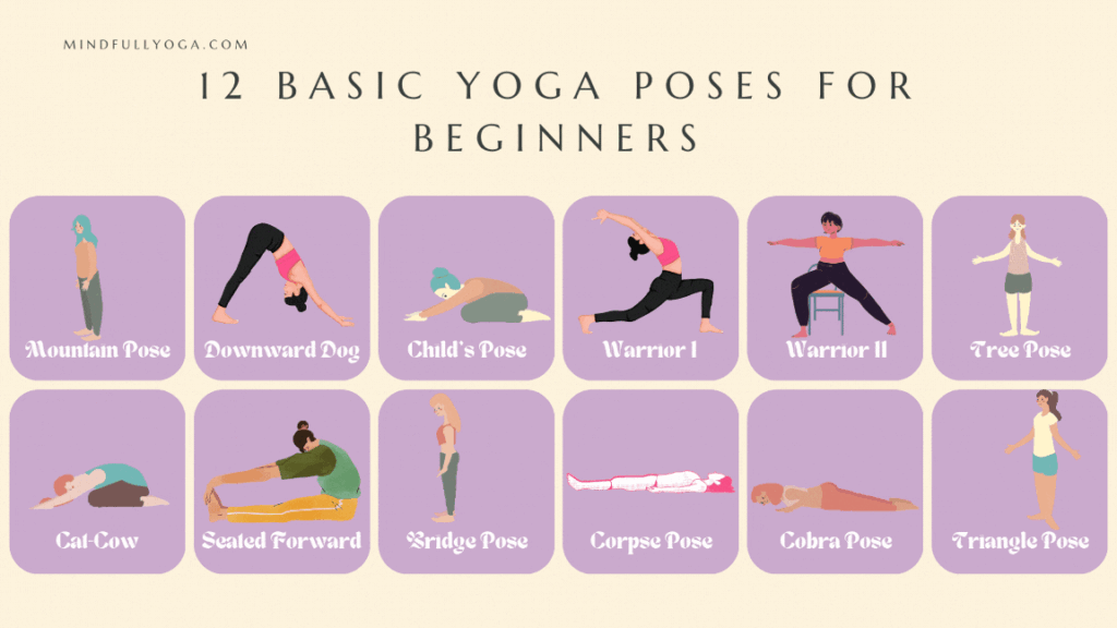 12 Basic Yoga Poses for Beginners