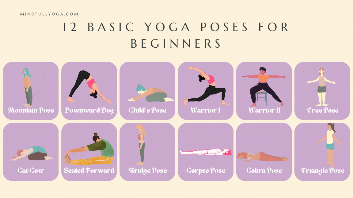 12 Basic Yoga Poses for Beginners 12 Basic Yoga Poses for Beginners
