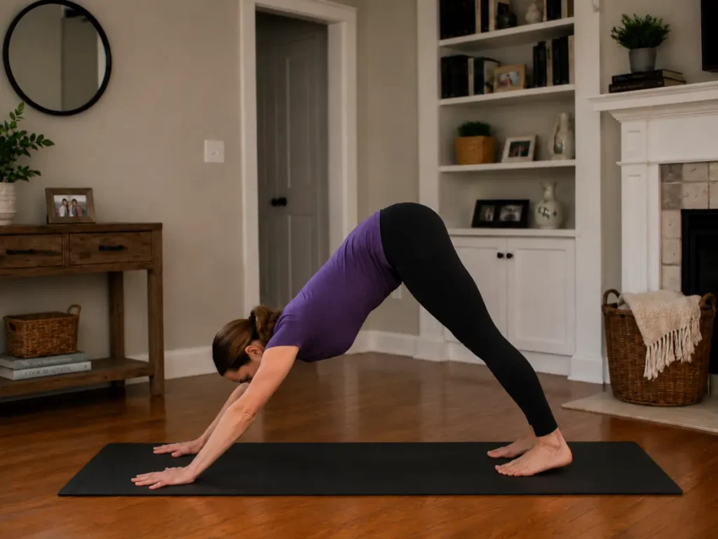 12 basic yoga poses for beginners downward facing dog adho mukha svanasana steps