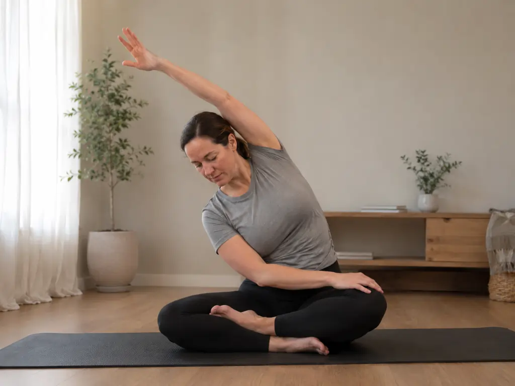 Instructional diagram for the Heel Slides exercise, perfect for Somatic Pilates for Beginners.