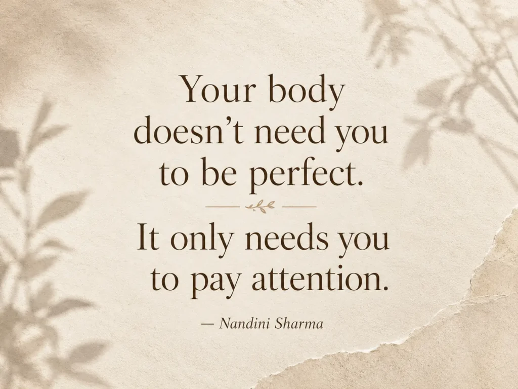 Motivational quote graphic for those practicing Somatic Pilates for Beginners.