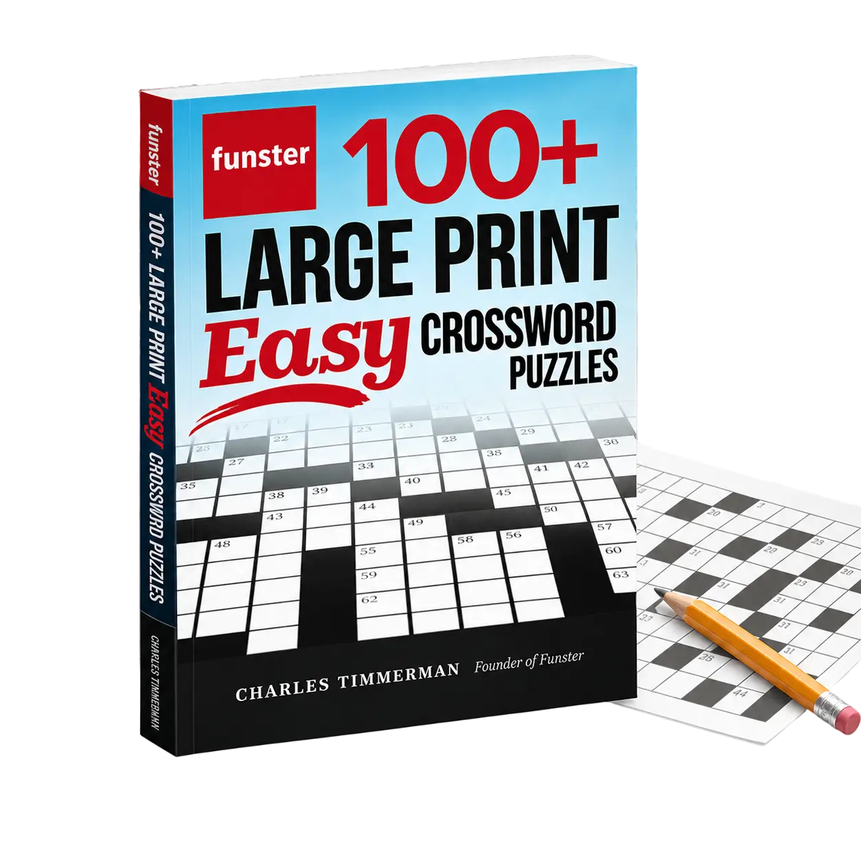 Funster 100+ Large Print Easy Crossword Puzzles